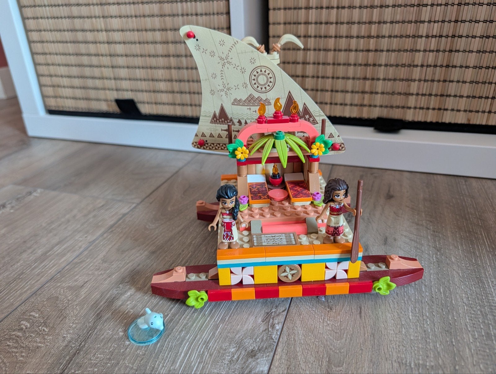 LEGO 43210 Disney Princess Vaiana's ontdekkingsboot, Overige thema's, Lego, Ophalen of Verzenden, Zo goed als nieuw