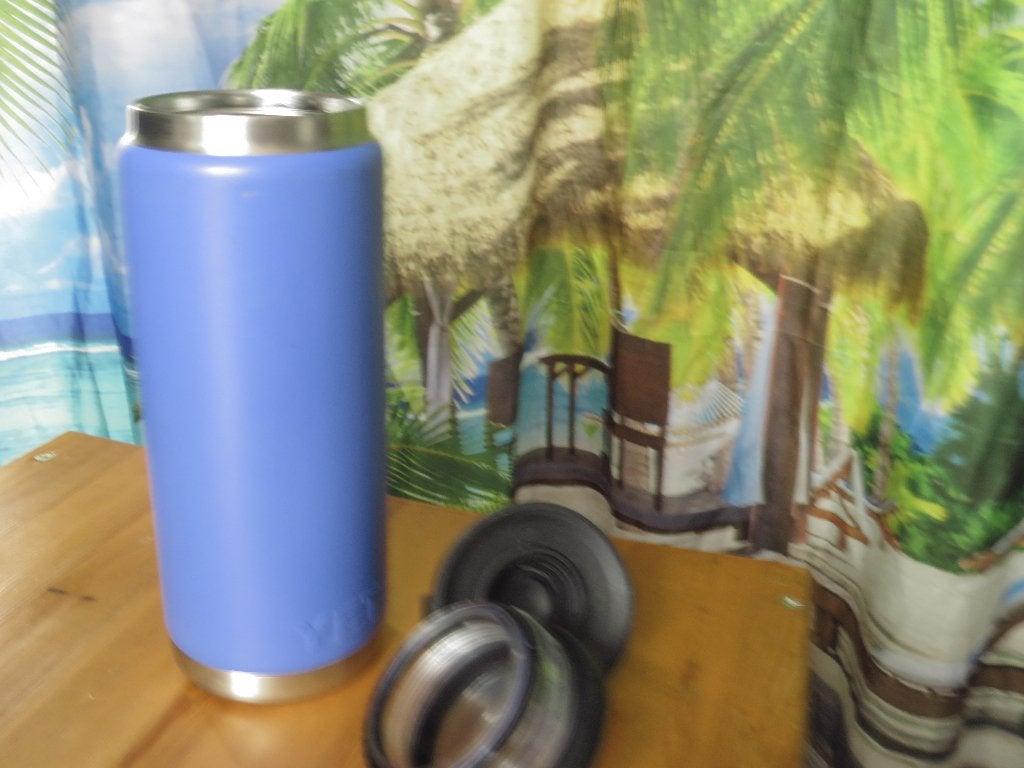 blauwe  rambler thermosbeker 26 oz/ 769 ml yeti, Ophalen of Verzenden, Gebruikt
