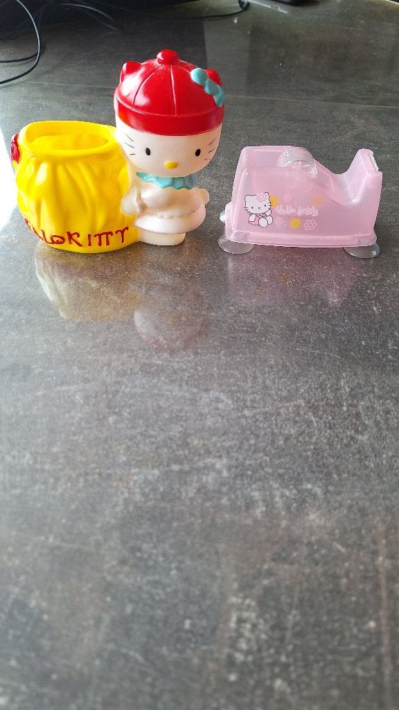 Hello Kitty pennenbak + plakbandhouder, Ophalen of Verzenden, Zo goed als nieuw