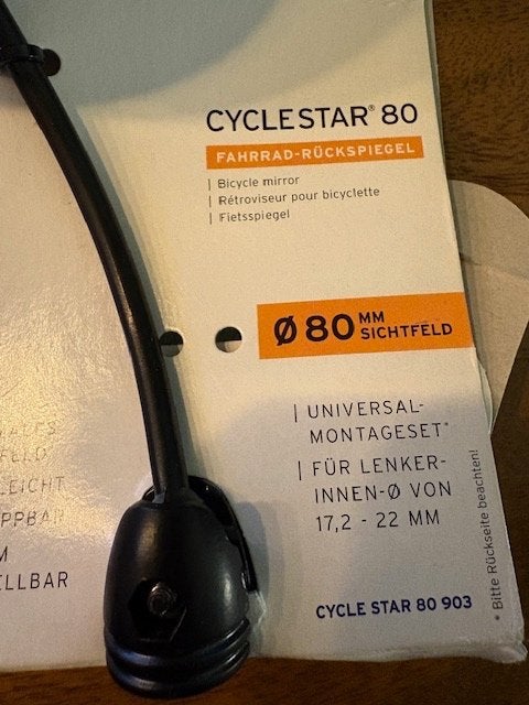 Spiegel voor fiets, Ophalen, Nieuw, Overige typen