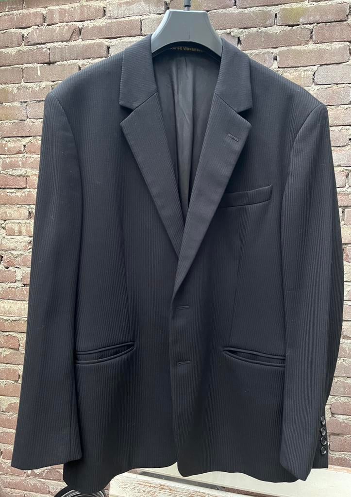 Vintage zwarte colbert, maat 48, merk A Müller, Kleding | Heren, Kostuums en Colberts, Ophalen of Verzenden, Zo goed als nieuw