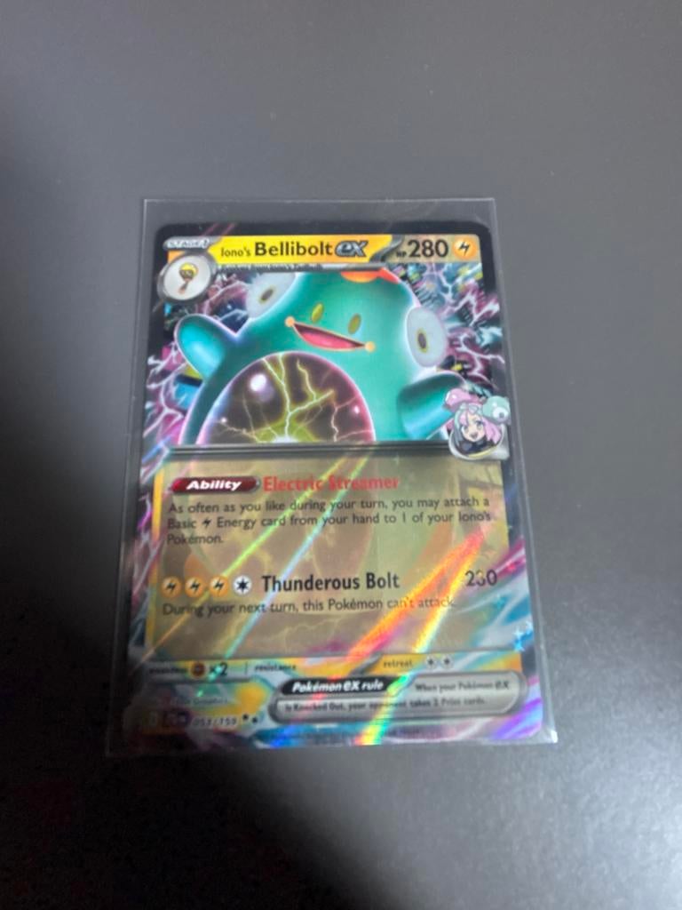 Iono's Bellibolt EX 053 JGT, Ophalen of Verzenden, Zo goed als nieuw, Losse kaart, Foil