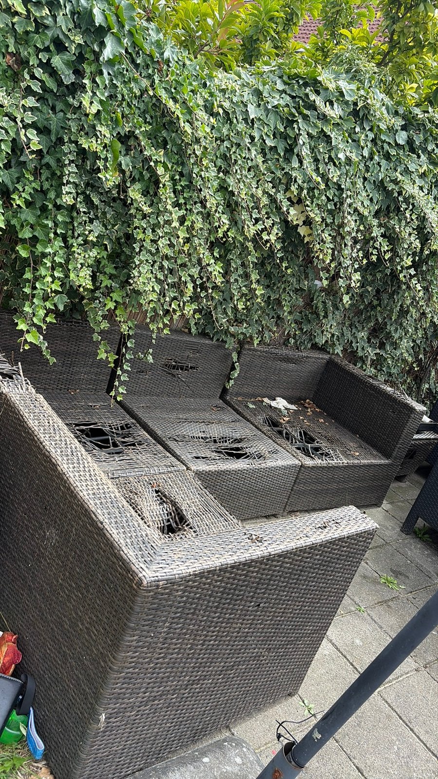 Gratis tuin bank lounge gebruikt MOET ZSM WEG, Ophalen, Gebruikt