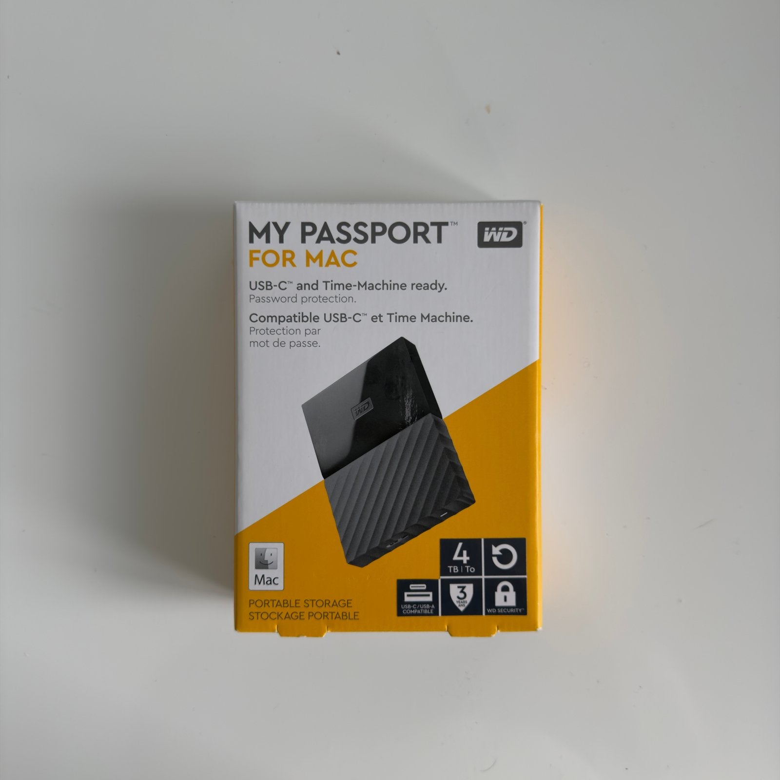 WD My Passport 4TB Externe Harde Schijf, HDD, Nieuw, Ophalen of Verzenden, Laptop