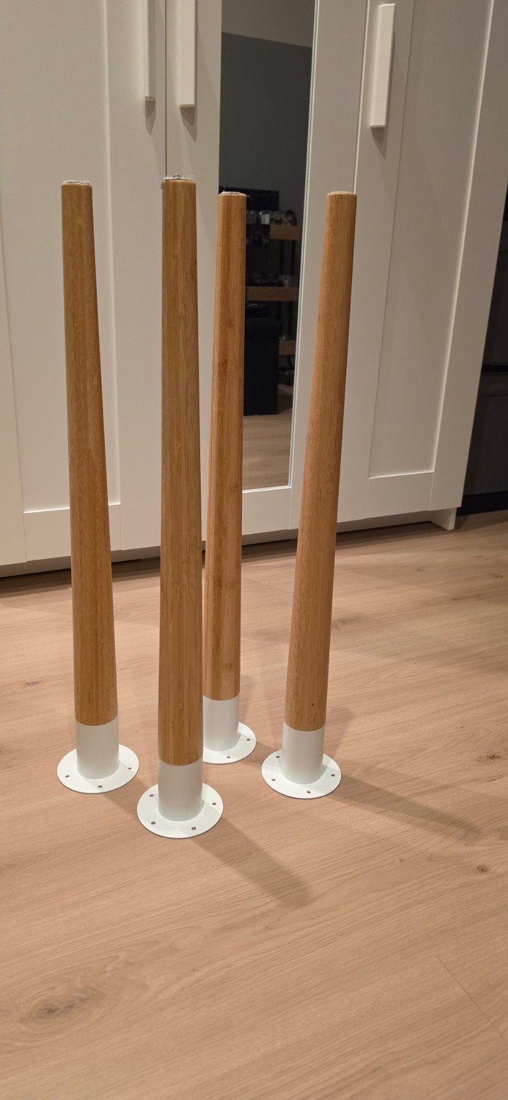 IKEA Hilver houten bureaupoten (4 stuks) - Zo goed als nieuw, Ophalen of Verzenden, Zo goed als nieuw, IKEA, Hout