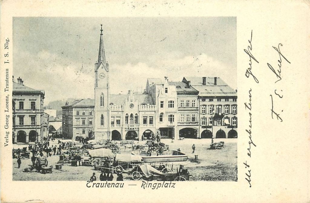 379-029-013 Trautenau Ringplatz Trutnov, Verzenden, Voor 1920, Overig Europa