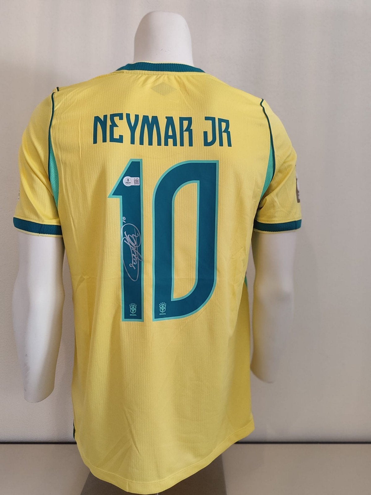 gesigneerd Brazilië shirt WK 2026 door Neymar met Beckett, Ophalen of Verzenden, Buitenlandse clubs, Shirt