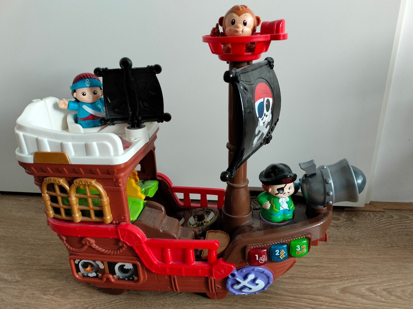 VTech Piratenschip met figuren, Ophalen, Zo goed als nieuw, Jongen of Meisje