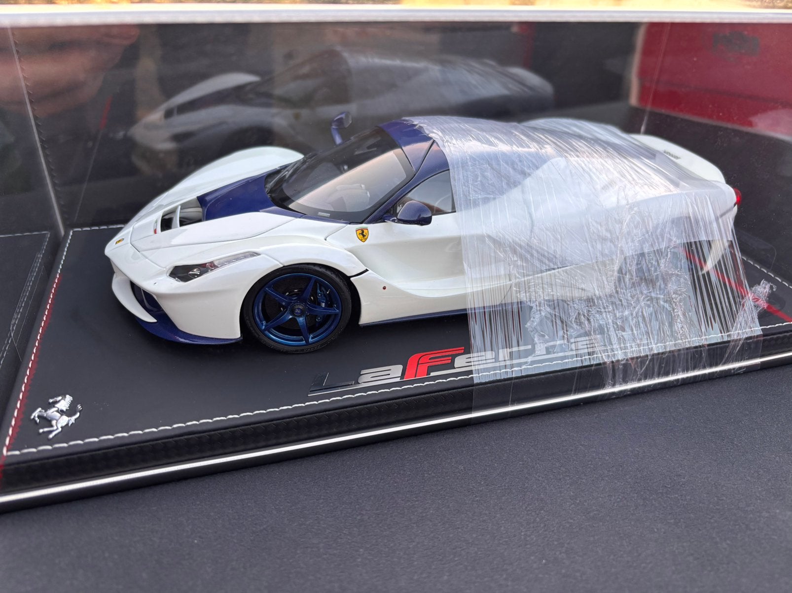 Ferrari LaFerrari white-blue BBR 1:18 NIEUW ! C4F, Overige merken, BBR, ., Nieuw