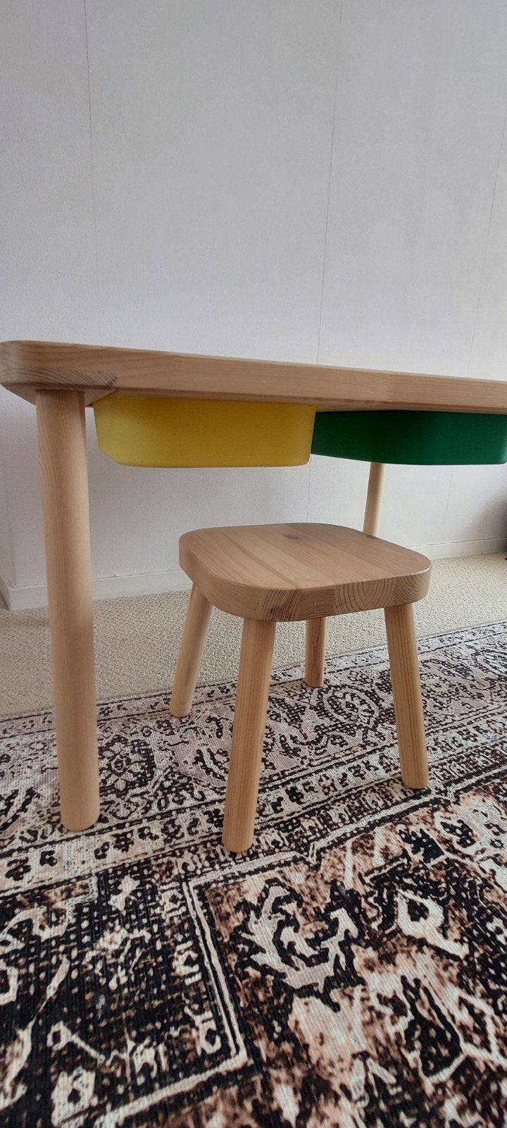 IKEA FLISAT KINDERTAFEL (GEBRUIKT), Ophalen, Gebruikt, Rechthoekig, Minder dan 55 cm