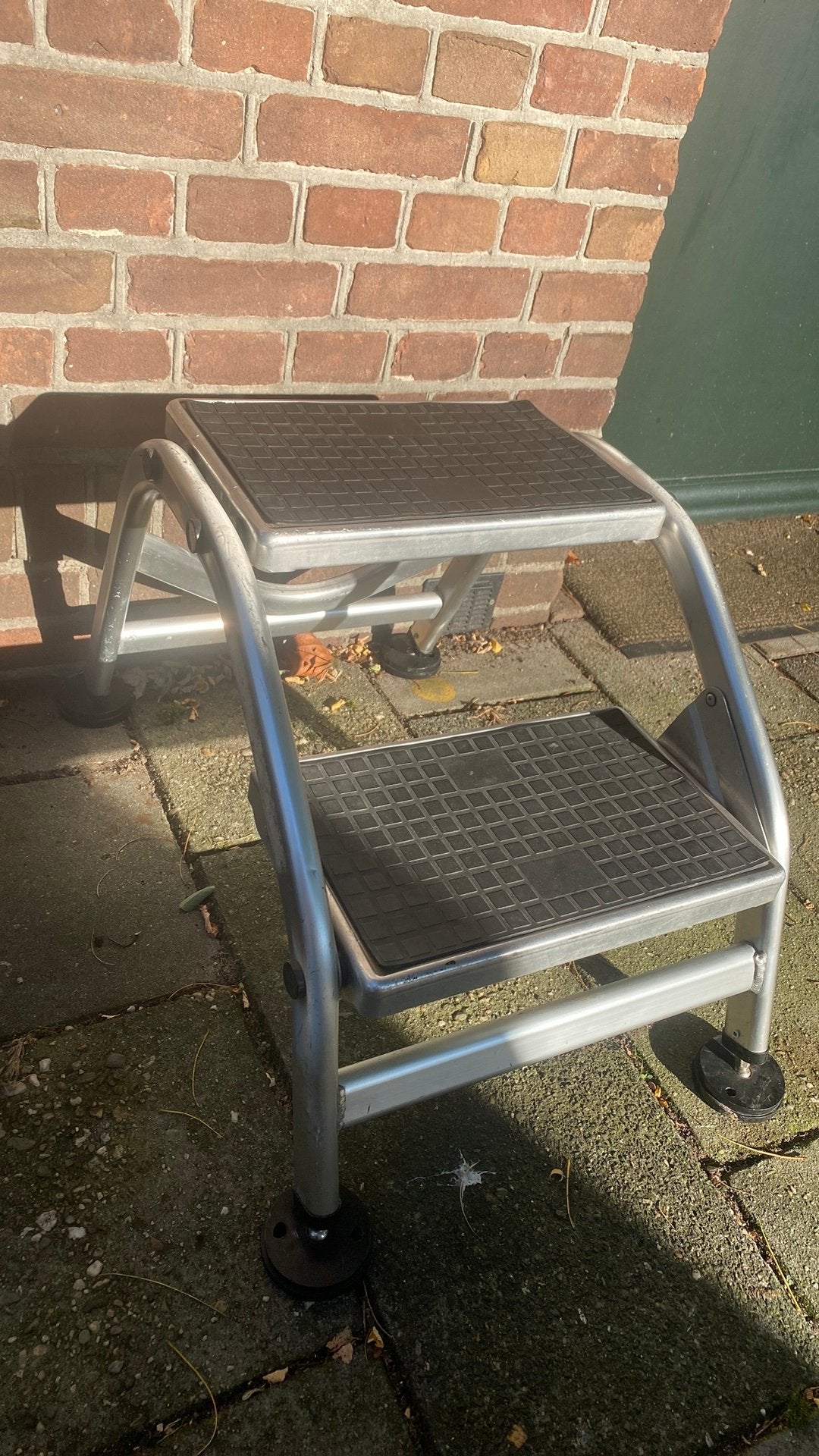 Haba Darwin Dubbele Opstap Aluminium Verstelbare Voetjes, Caravans en Kamperen, Ophalen of Verzenden, Gebruikt