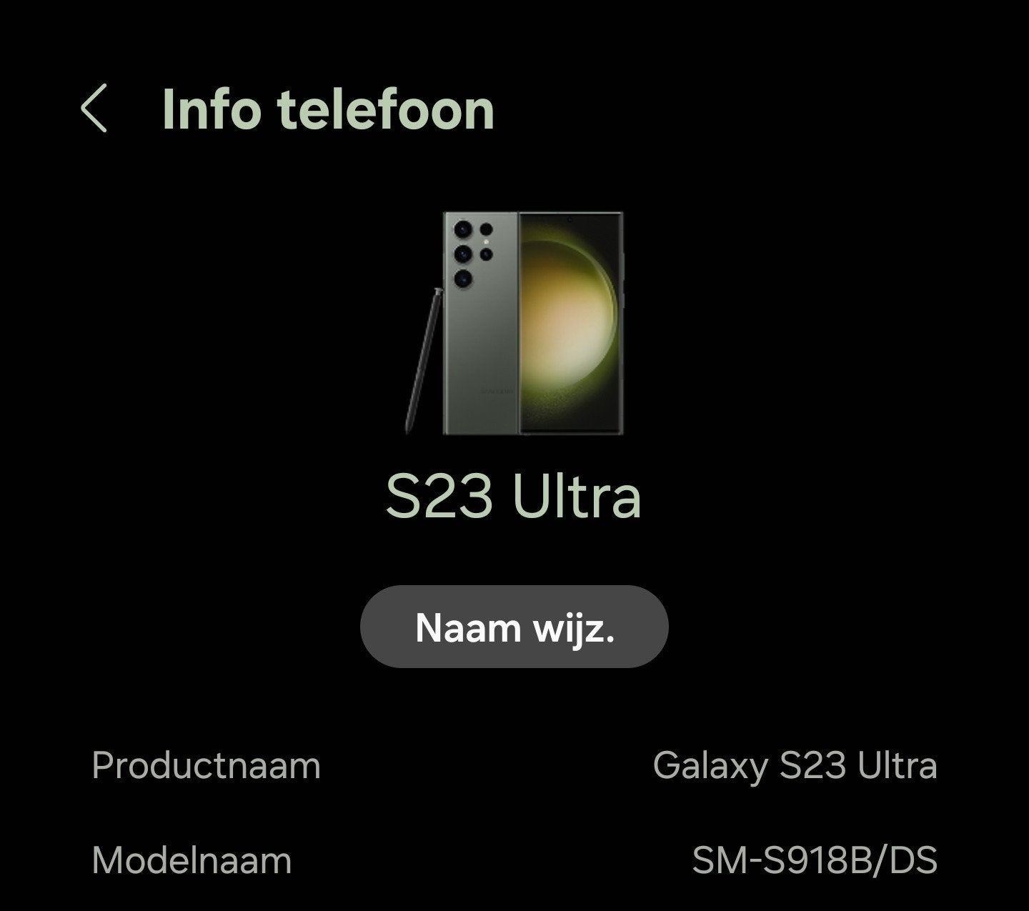 Foto 12 van Samsung Galaxy S23 Ultra 512GB Groen - incl.doos + 2 hoesjes