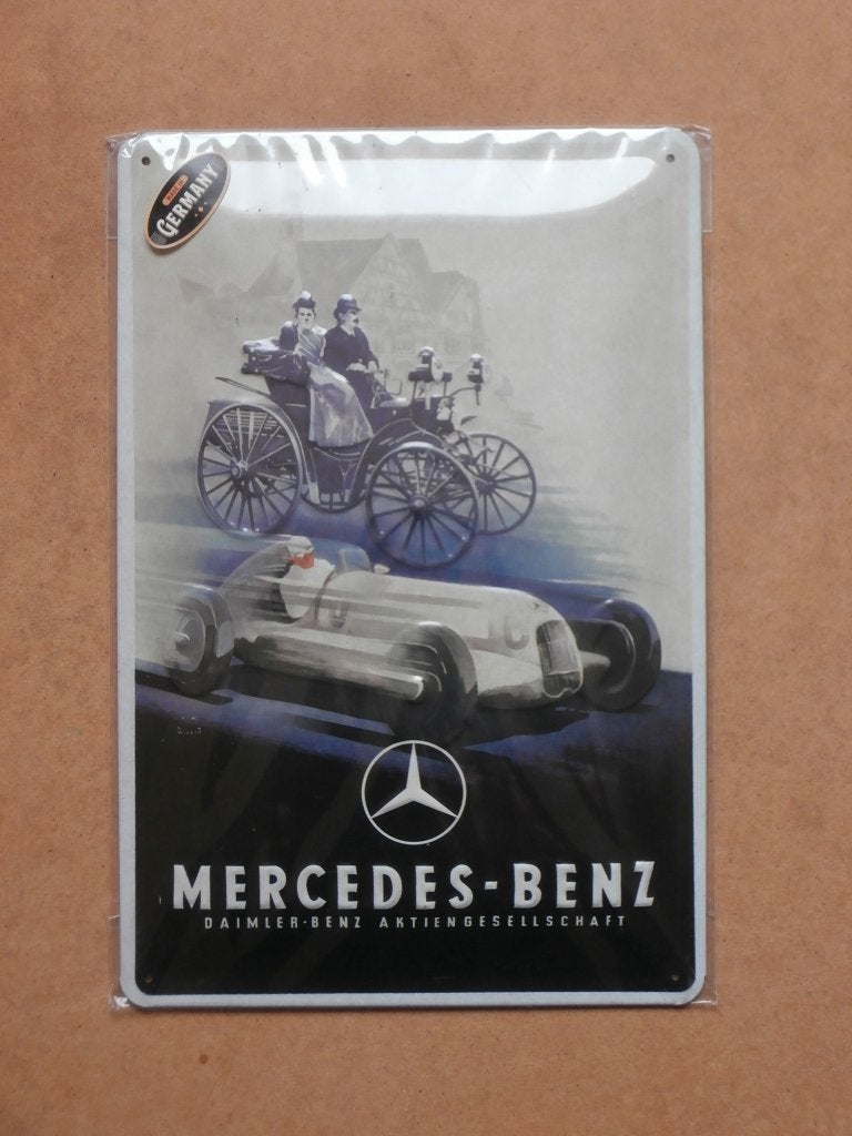 Reclamebord Mercedes - Benz metaal Horeca bar garage mancave, Ophalen of Verzenden, Nieuw, Reclamebord
