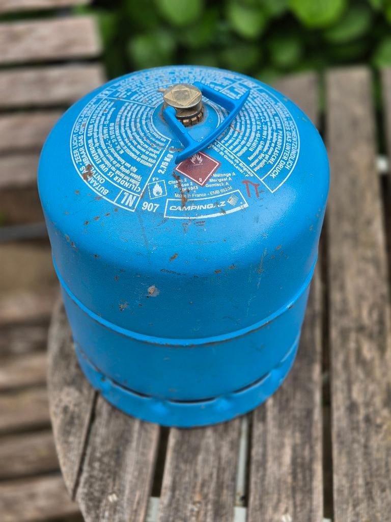 Butaangasfles van Campinggaz, Ophalen, Gebruikt