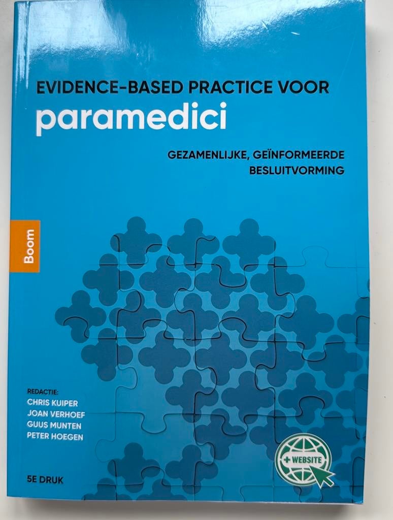 Evidence based practice voor paramedici, Boeken, Ophalen of Verzenden, Beta, Zo goed als nieuw, HBO