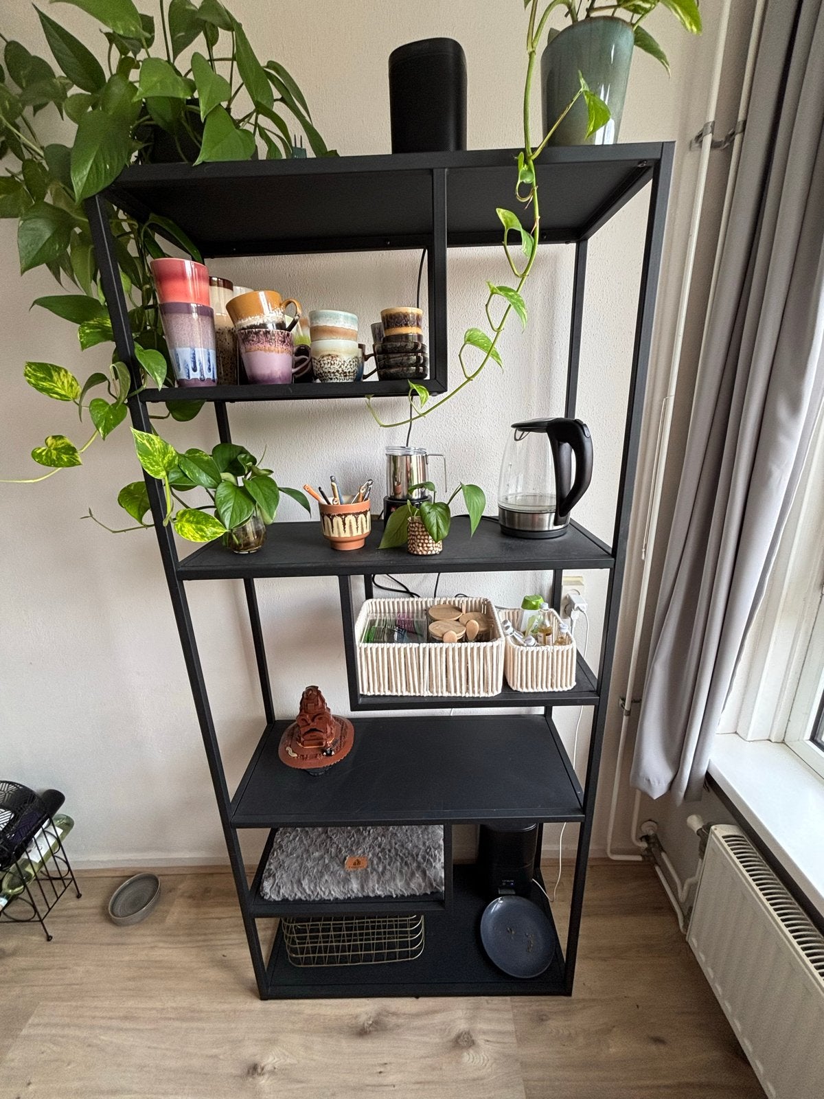 Mooie vakkenkast/roomdivider, Huis en Inrichting, Kasten | Wandmeubels, Gebruikt, 150 tot 200 cm, Minder dan 150 cm, 25 tot 50 cm