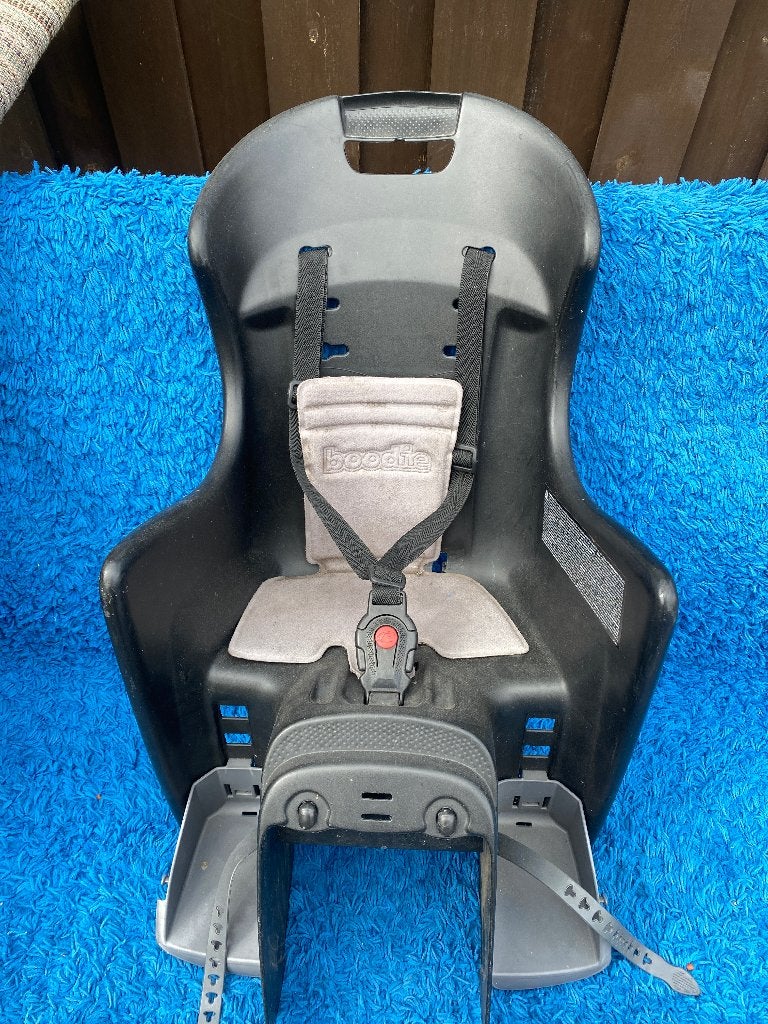 Fietsstoeltje achterop, Ophalen, Achterzitje, Voetsteuntjes, 22 t/m 36 kg