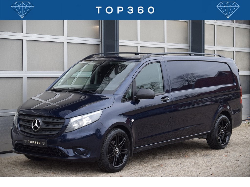 Mercedes-Benz Vito 114 CDI Extra Lang Donkerblauw Metallic!, Auto's, Bestelauto's, Bedrijf, Te koop, ABS, Airbags, Airconditioning