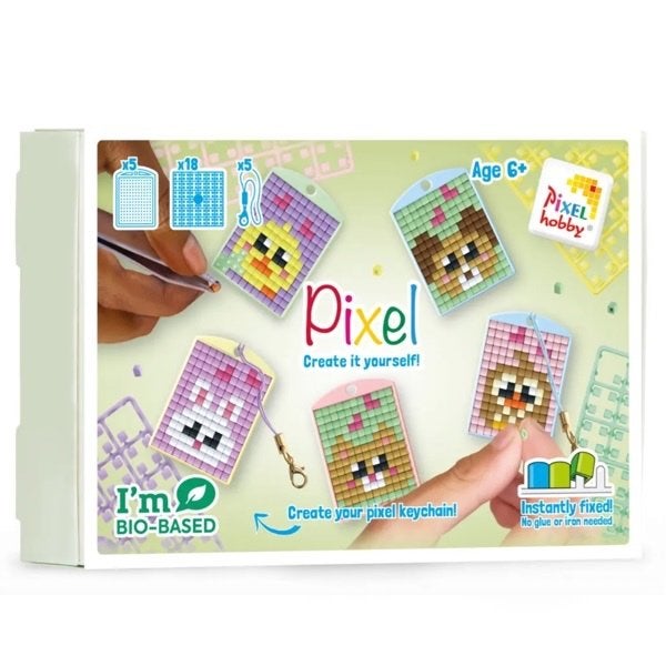 PIXELHOBBY medaillon set kawaii huisdieren key rings, Pixelhobby, Nieuw, Meerkleurig, Ophalen of Verzenden