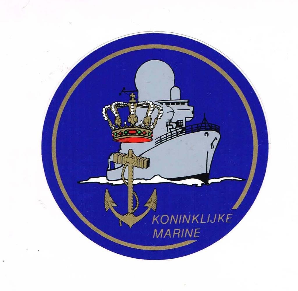 Stikker Koninklijke Marine, Ophalen of Verzenden, Marine, Nederland, Embleem of Badge