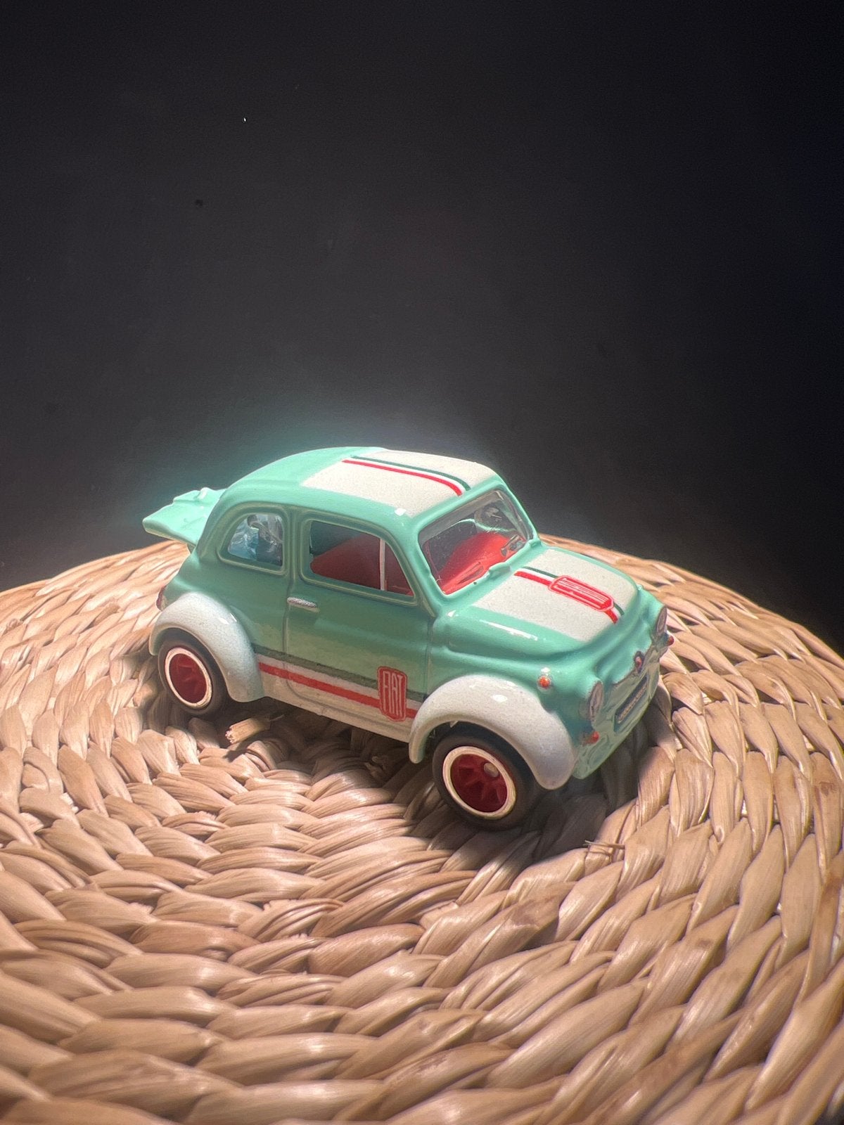 Hot Wheels 60's Fiat 500D Modificado - Groen, Ophalen of Verzenden, Zo goed als nieuw, Auto