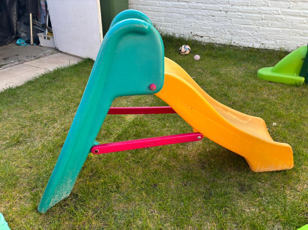 Glijbaan en zandbak, Ophalen, Gebruikt, Glijbaan