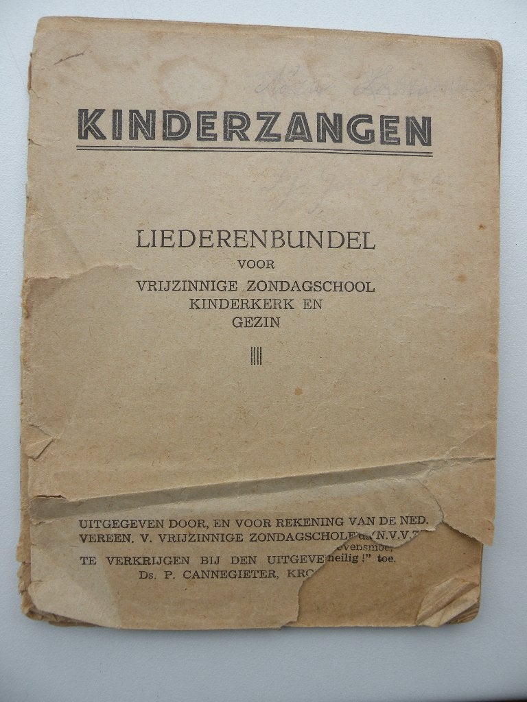 Antiek! Zangbundel Vrijzinnige Zondagsschool Kinderkerk, Ophalen of Verzenden, Gelezen, Overige onderwerpen