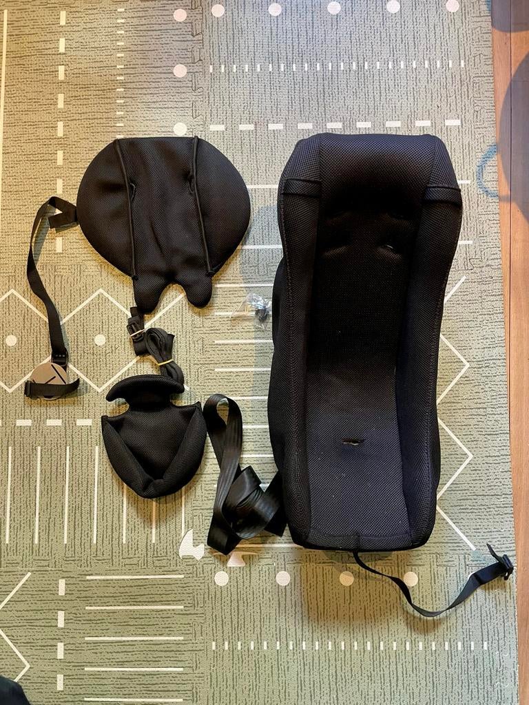 Babyschaal/ babyzitje bakfiets met alle hoesjes en riempjes, Ophalen of Verzenden, Gebruikt
