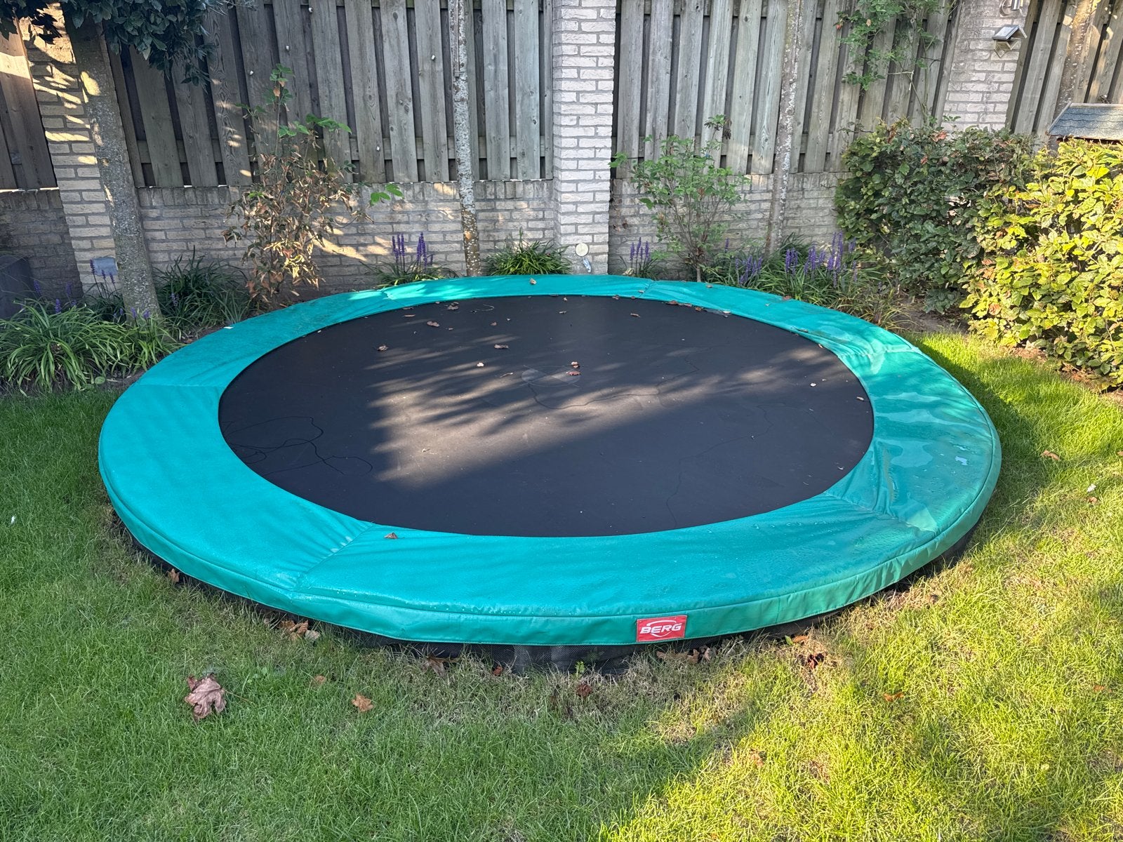 Berg Inground Trampoline - Ø260 cm - Groene rand, Ophalen, Gebruikt