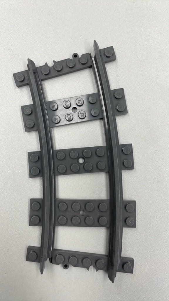 SB1899 Lego trein RC rails bocht per stuk, Ophalen of Verzenden, Gebruikt