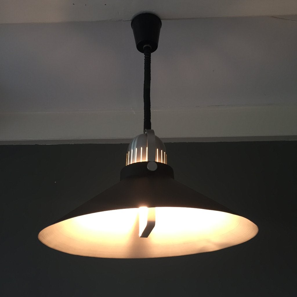 Vintage jaren 80 aluminium Dijkstra lampen, Guzzini, Gebruikt, Industrieel design, Kunststof