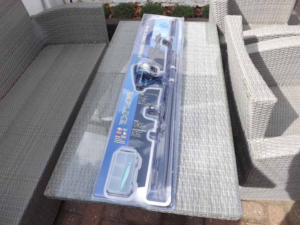 nieuwe spinhengel van RON THOMPSON 9 ft met molen op, Watersport en Boten, Hengelsport | Roofvissen, Nieuw, Complete set, Ophalen