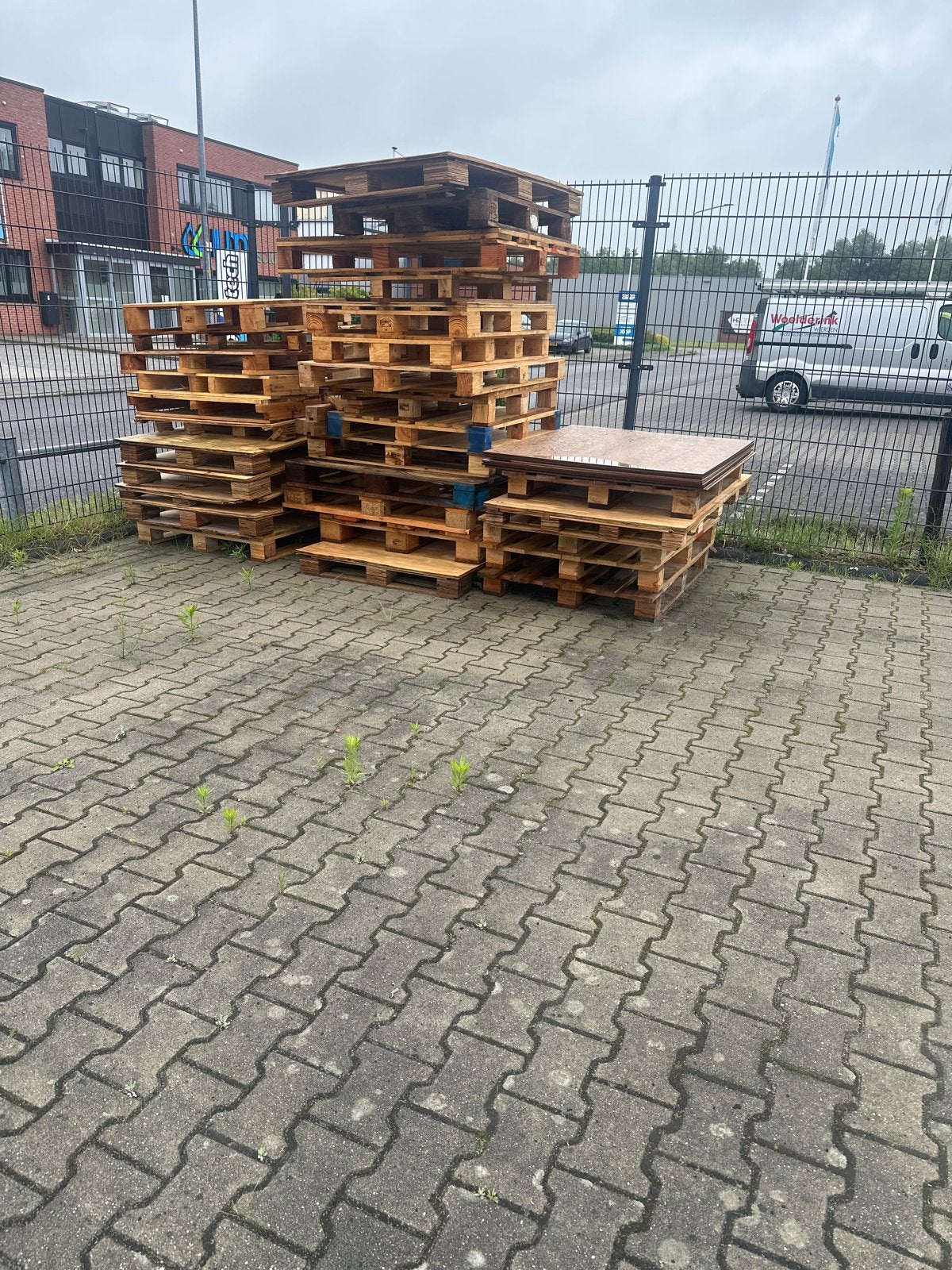 Partij gebruikte pallets (diverse soorten), Doe-het-zelf en Verbouw, Hout en Planken, Ophalen