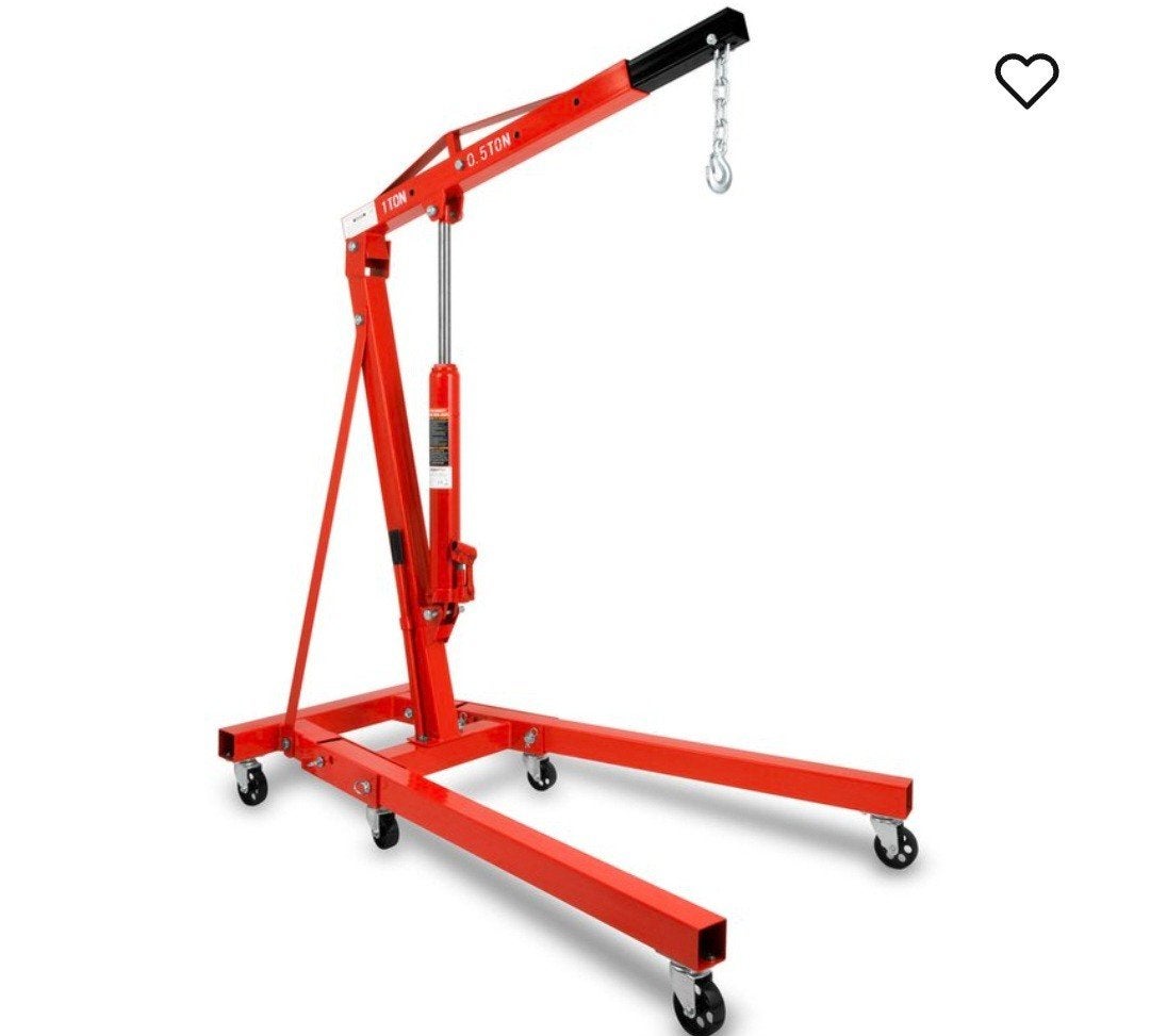 Opvouwbare Motor Takel Werkplaatskraan 1 Ton, Auto diversen, Autogereedschap, Ophalen, Nieuw