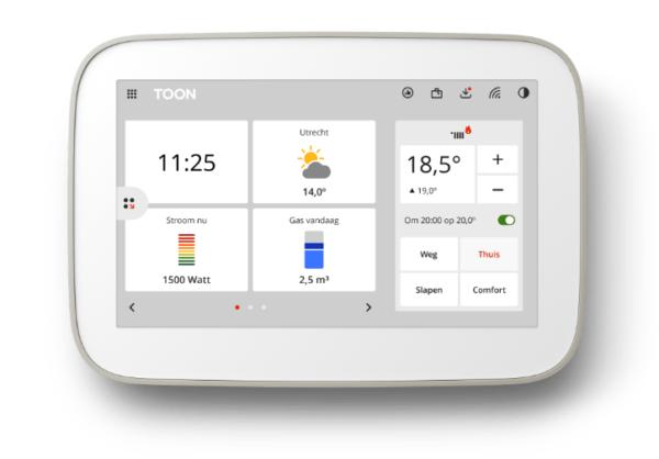 Toon 2 thermostaat - Geroot - met P1 meter en ketelmodule, Ophalen of Verzenden, Slimme thermostaat, Zo goed als nieuw
