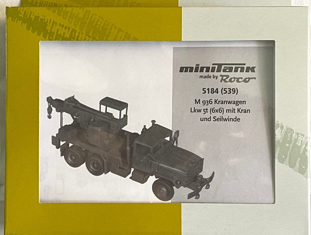 Roco Minitanks 5184: M936 Kraanwagen bouwpakket, Ophalen of Verzenden, Nieuw, Bus of Vrachtwagen, Herpa
