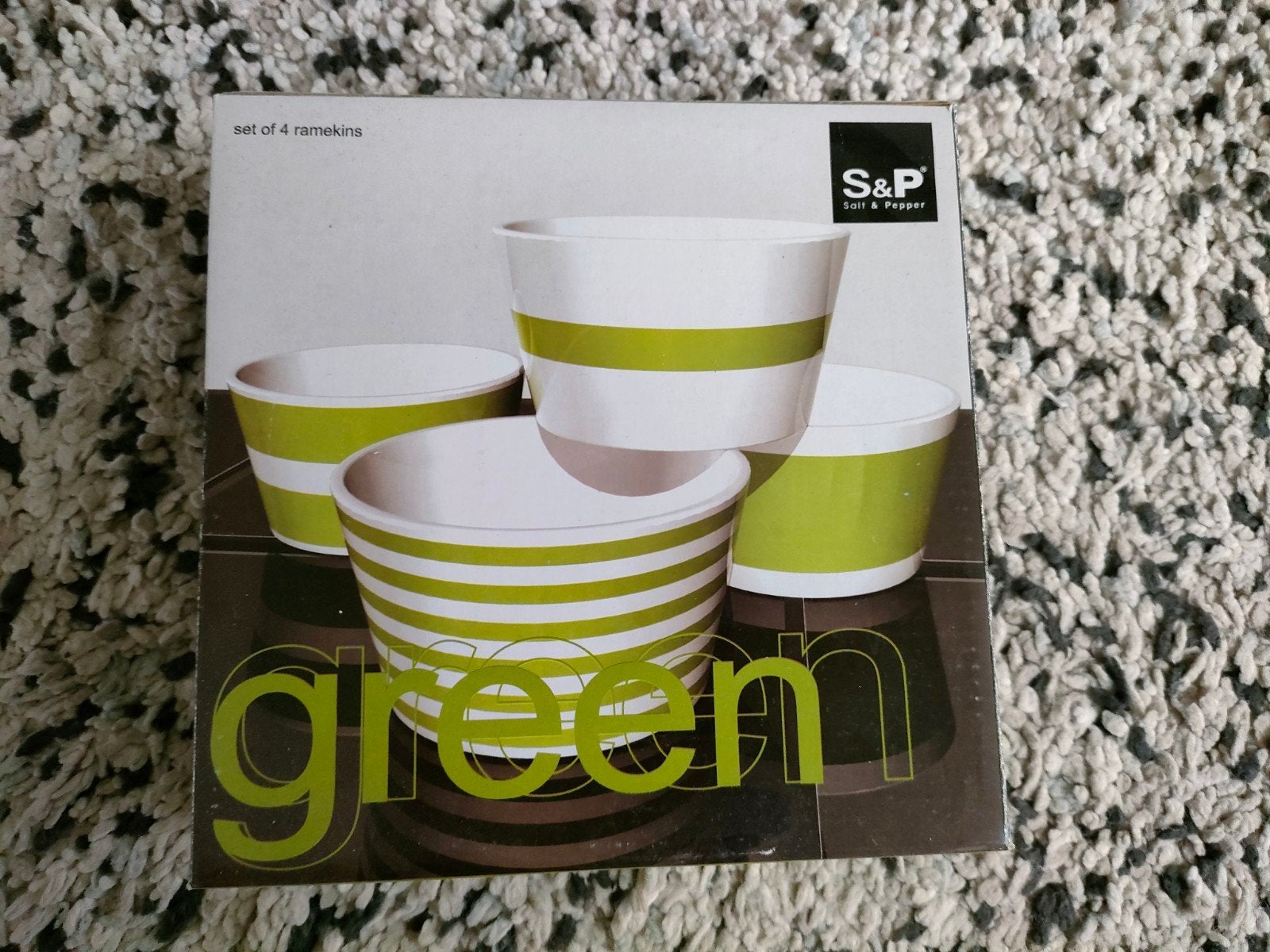 salt en pepper ramekins green nieuw, Ophalen, Nieuw, Overige stijlen, Kop(pen) en/of Schotel(s)