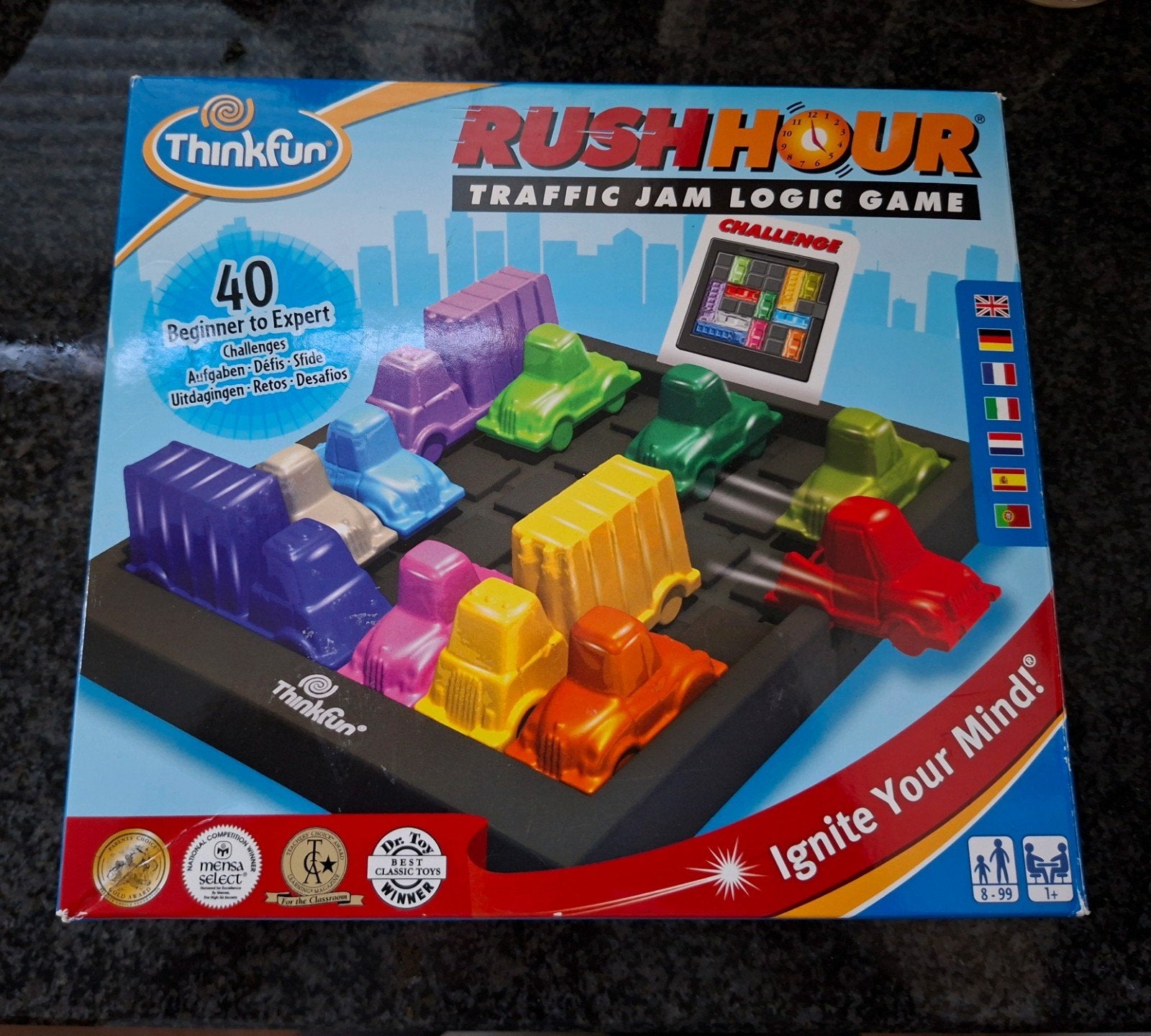 Rush Hour - Traffic Jam Logic Game (ThinkFun), Gebruikt, Een of twee spelers, Ophalen of Verzenden, ThinkFun