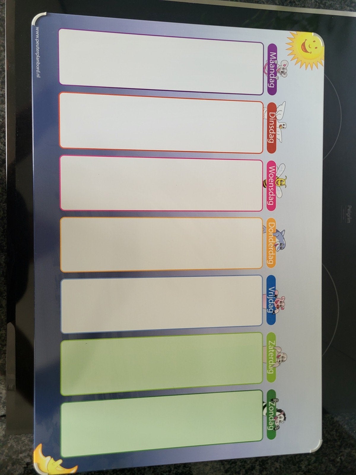 Dagplanner met veel pictogrammen, Ophalen of Verzenden, Dagkalender