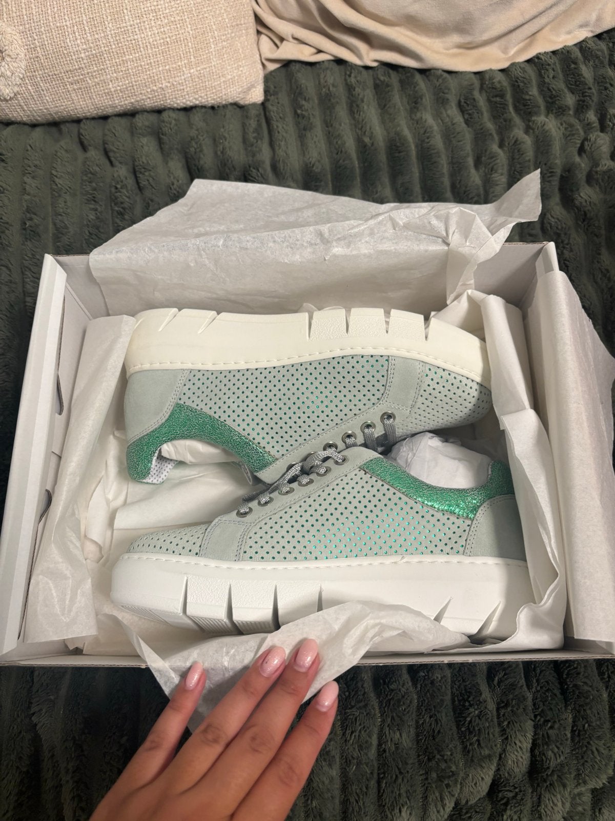 Nieuwe The FLEXX sneakers maat 37 - Lichtblauw/Groen, Ophalen, Nieuw, Blauw, Sneakers of Gympen