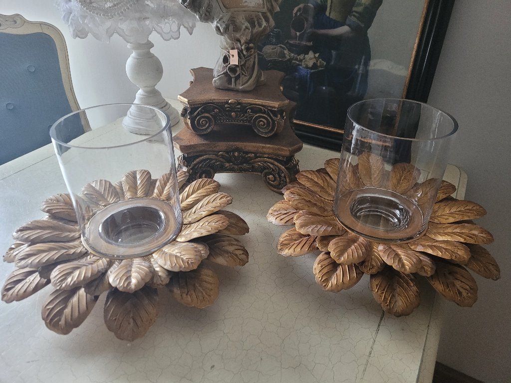 Nieuwe glazen met metalen windlichten p/st 24,95 foto 1tm4