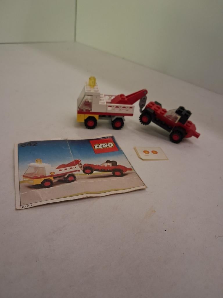 Lego 642 sleeptruck en auto, Gebruikt, Lego, Compleet, Ophalen of Verzenden