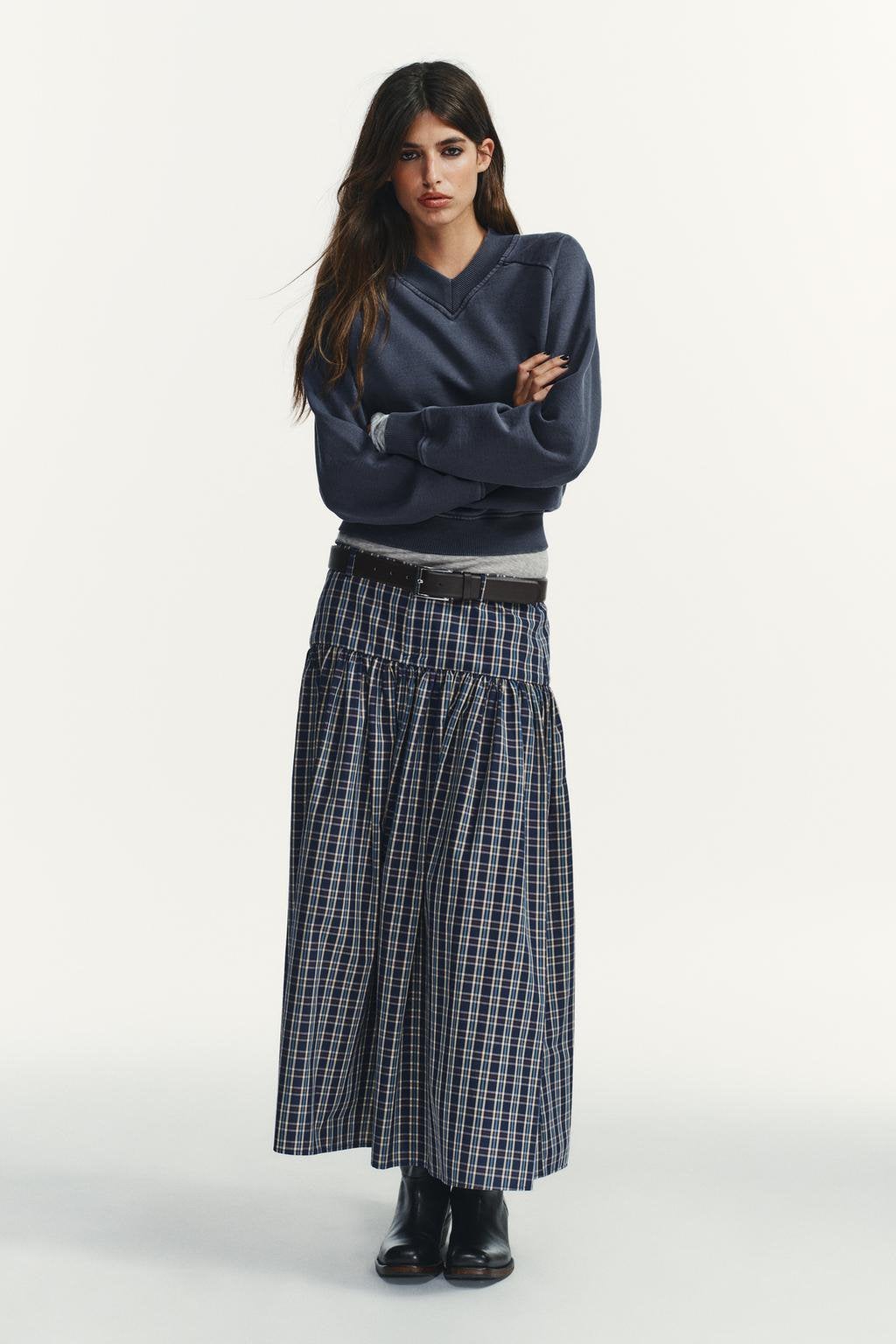 Zara limited edition maxi rok nieuw zara Lange rok nieuw m, Maat 38/40 (M), Blauw, Nieuw, Ophalen of Verzenden