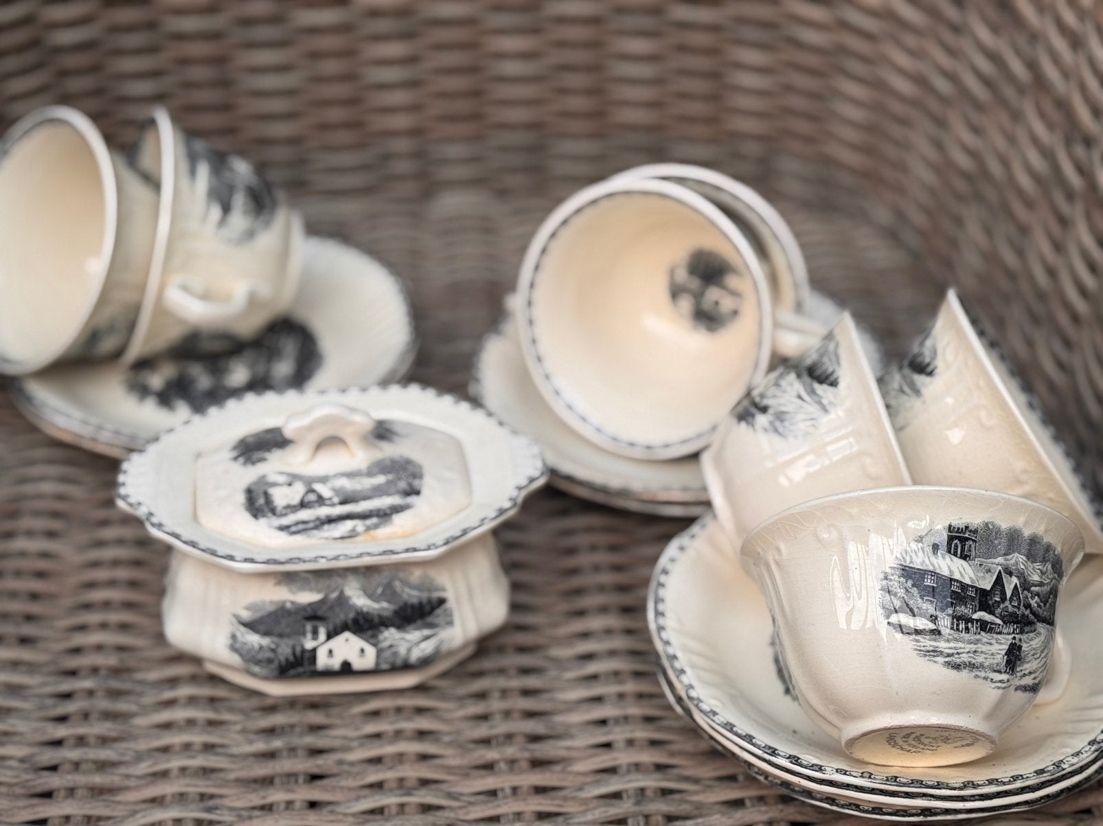 Servies landschap societe maestricht, Ophalen of Verzenden