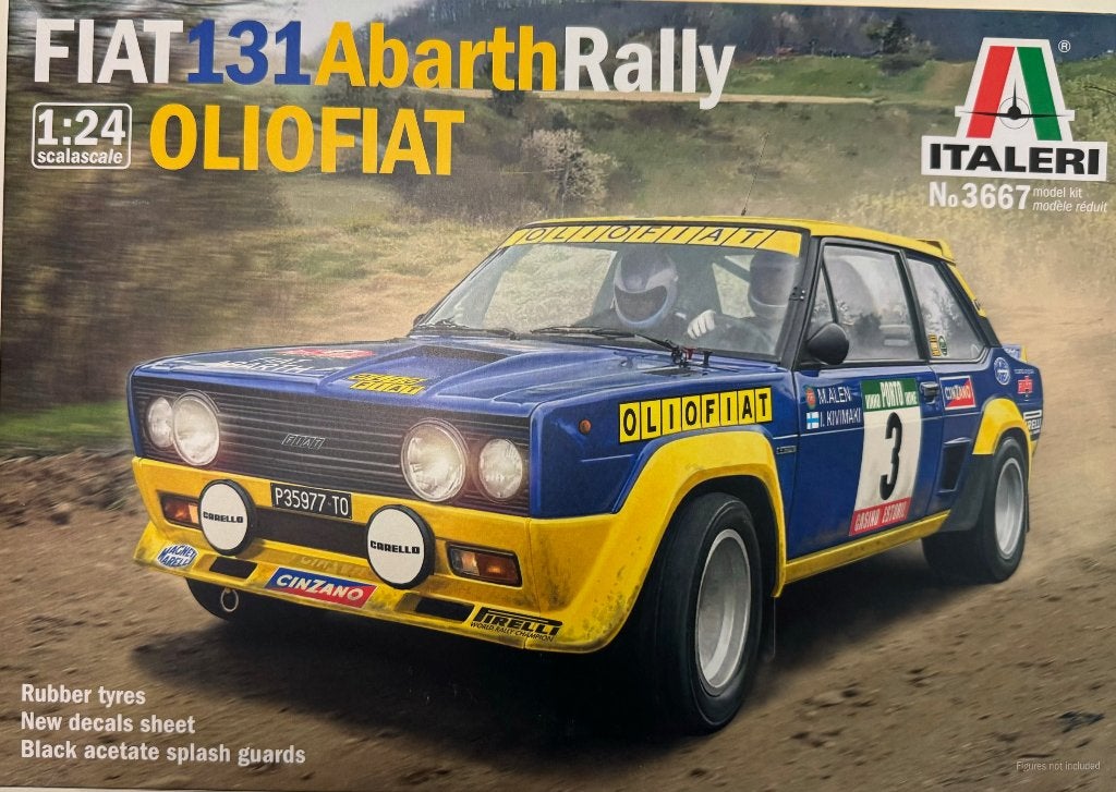 Coelianmodels, Italeri, 3667, Fiat 131 Abarth, 1/24, € 39,99, Groter dan 1:32, Nieuw, Ophalen of Verzenden, Italeri