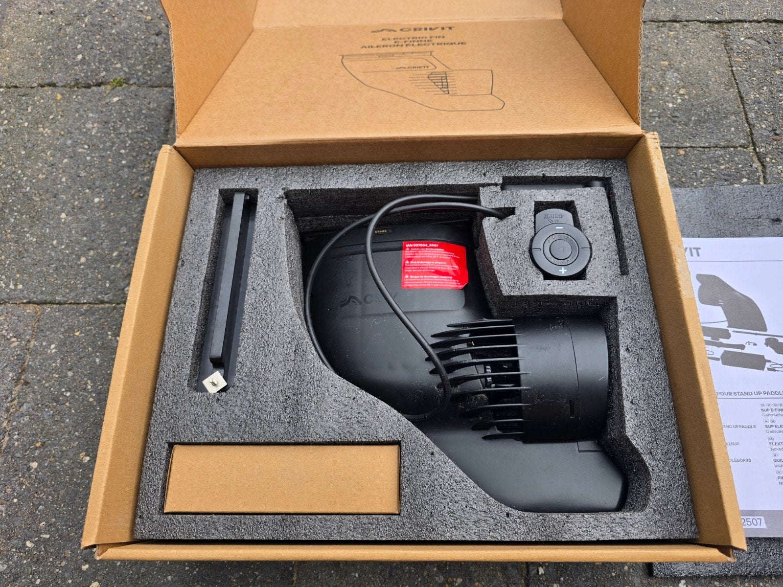 Crivit SUP-motor met afstandsbediening - defect, Ophalen, Gebruikt