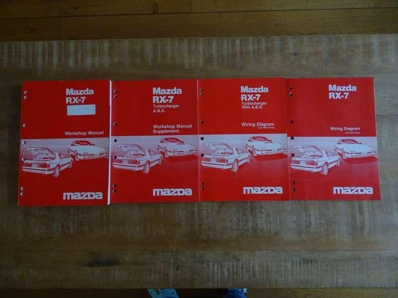 Mazda RX-7 Werkplaatshandboekset Workshop Manuals Origineel, Verzenden, Gelezen, Mazda