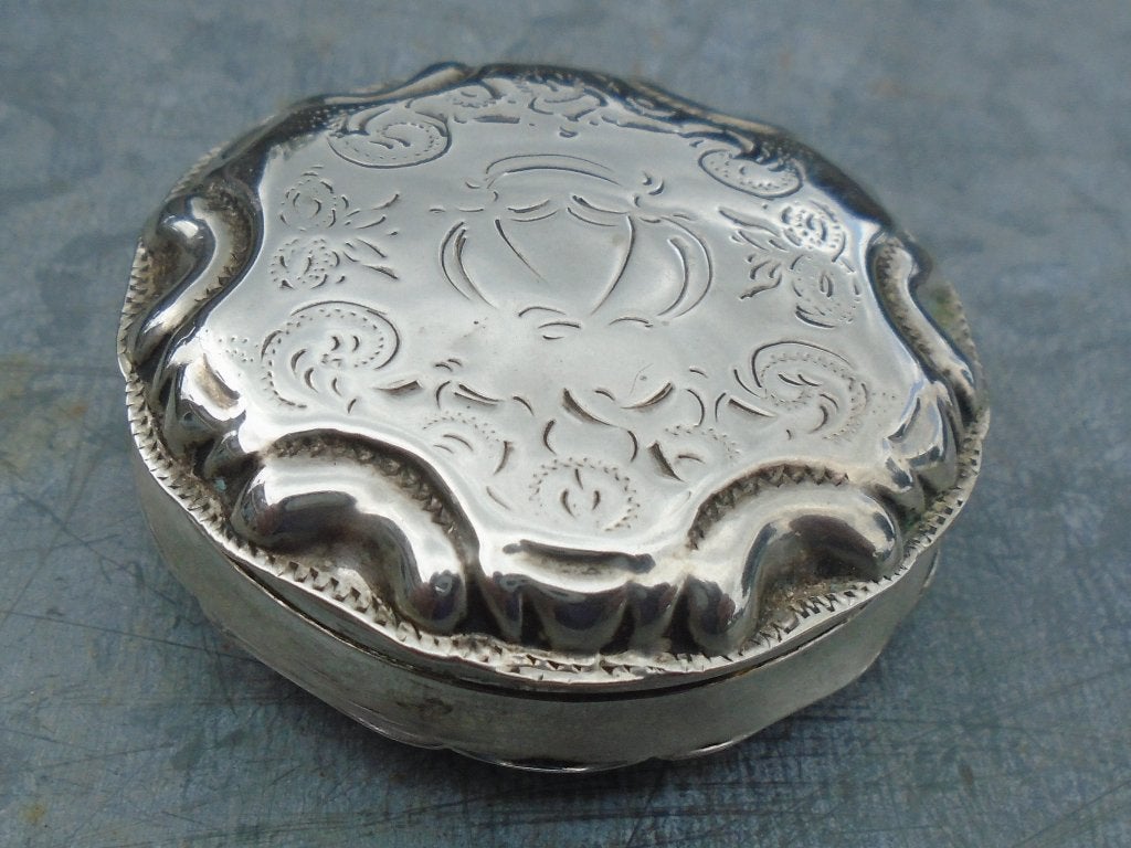 Antiek Zilveren Pepermuntdoosje, Ophalen of Verzenden, Zilver