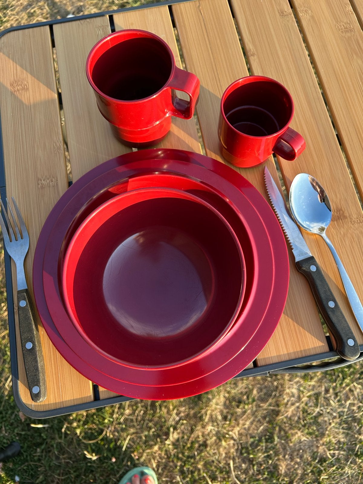 Mepal camping serviesgoed - Gebruikt - 6 personen, Ophalen, Gebruikt