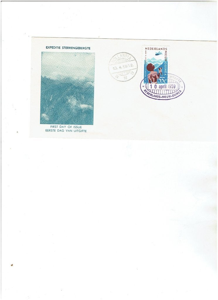 Ned Nieuw Guinea FDC E2 onbeschreven open klep, Verzenden, Onbeschreven, Nederland